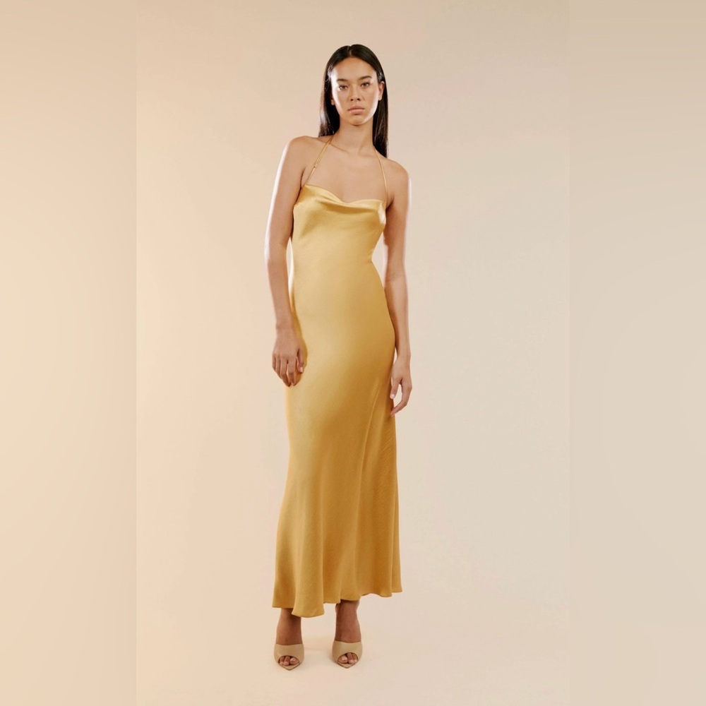 Bardot Golden Maxi Dress